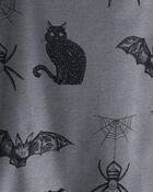Toddler 2-Piece Organic Cotton Pajamas in Spooky Creatures, image 3 of 4 slides
