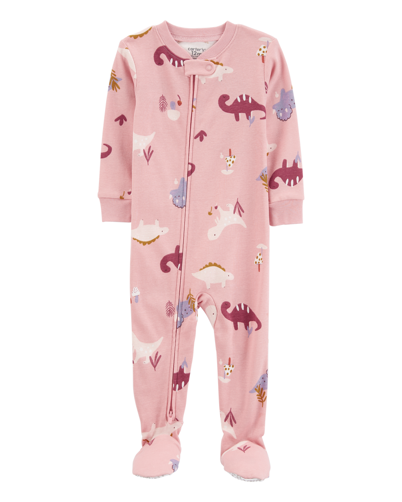 Baby Girls Baby 1 Piece Dinosaur 100 Cotton Snug Fit Footie Pyjamas 24M Carter s