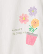 Toute-petit fille - T-shirt &agrave; imprim&eacute; de fruits et de fleurs - Blanc, image 2 sur 2 diapositives