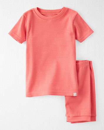 Toddler Organic Cotton Pyjamas Set in Pink, 