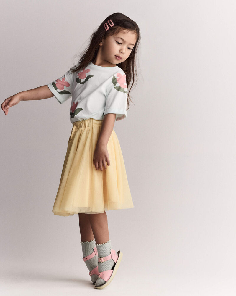 Tout-petit fille - Jupe midi Avenue Twirl&trade; avec tulle - Jaune, image 6 sur 6 diapositives