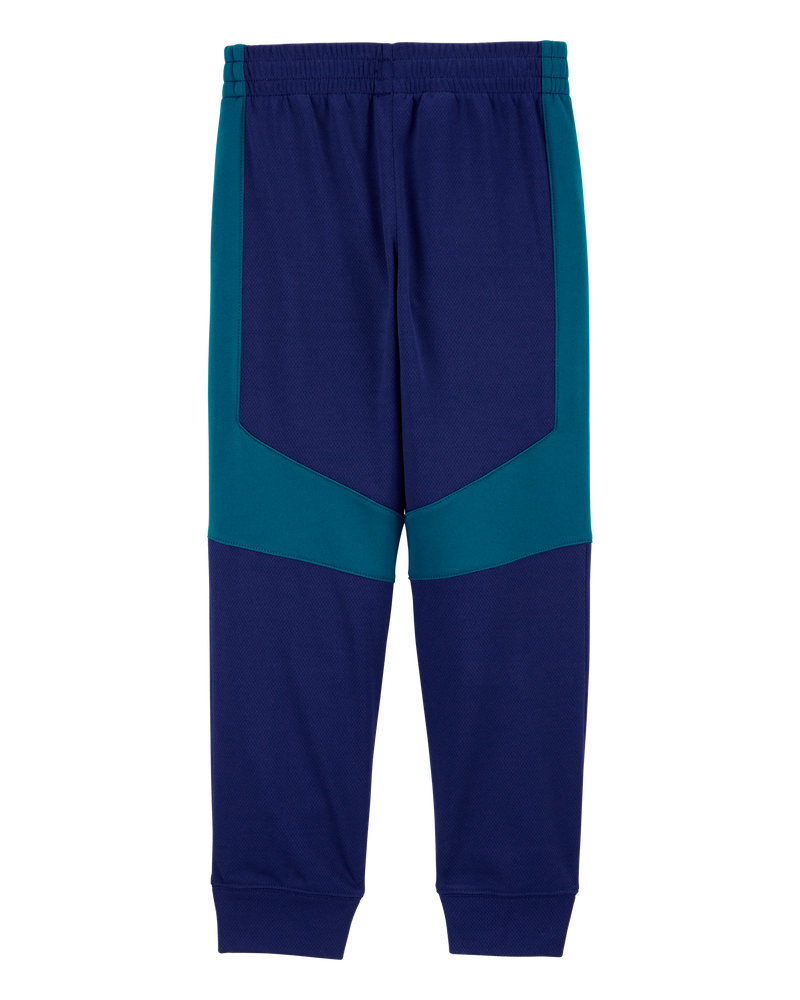 Kid Colourblock Active Mesh Pants - Navy, image 2 of 4 slides