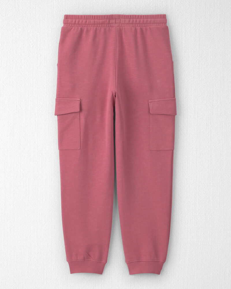 Filles - Pantalon cargo en jersey bouclette de coton biologique, image 2 sur 5 diapositives