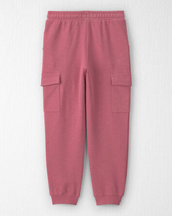 Filles - Pantalon cargo en jersey bouclette de coton biologique, 