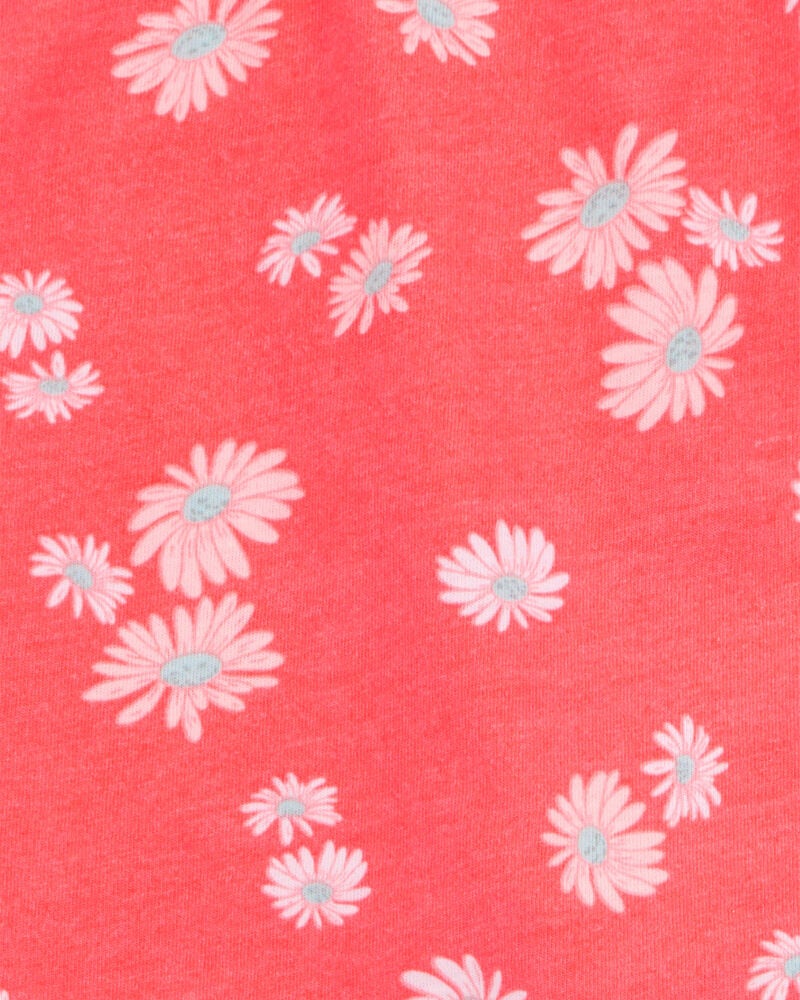 Kid Floral Pull-On Golf Skort - Orange, image 3 of 4 slides