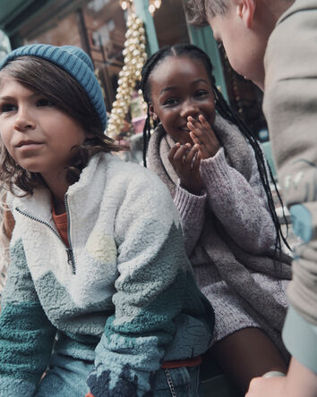 Filles - Chandail à col montant - Rose, 