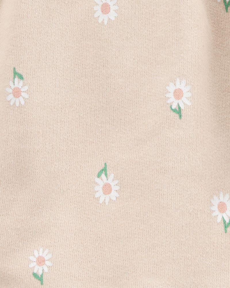 Kid Floral Pull-On French Terry Shorts, image 3 of 4 slides