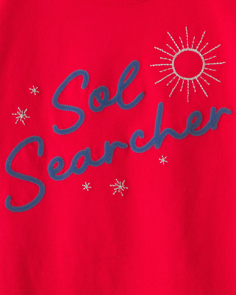 Girls 'Sol Searcher' Top - Red, image 3 of 4 slides