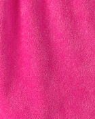 Girls Solid Terry Long-Sleeve Cover Up - Pink, image 2 of 3 slides
