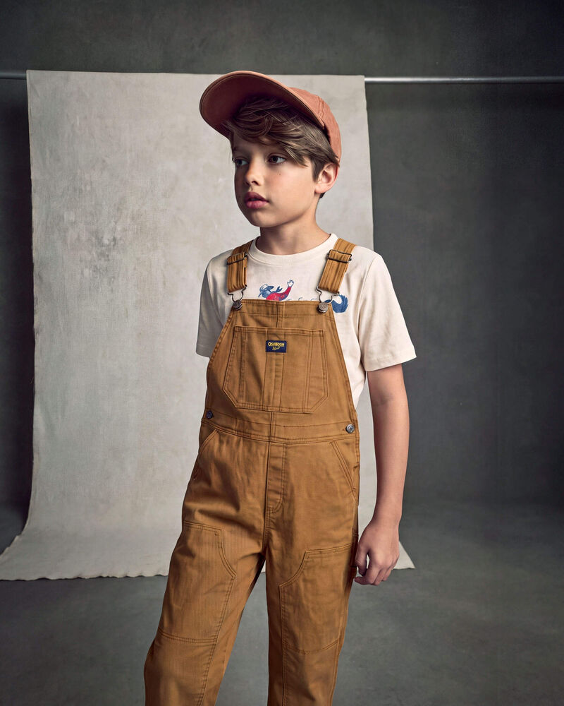 Adult Twill Overalls - Brown, image 4 of 5 slides