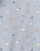 B&eacute;b&eacute; gar&ccedil;on - Emballage de 2 barboteuses &agrave; manches courtes &agrave; motif de chien - Bleu, image 4 sur 4 diapositives