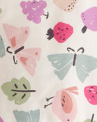 Toddler Girl Butterfly Long-Sleeve Cotton Tee & Pant Set - Ivory, image 2 of 3 slides