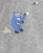 Baby Boy 2-Piece Bear Long-Sleeve Bodysuit & Pant Set - Blue/Grey, image 4 of 6 slides