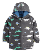 Toddler Dinosaur Colour Changing Rain Jacket - Grey, image 2 of 6 slides
