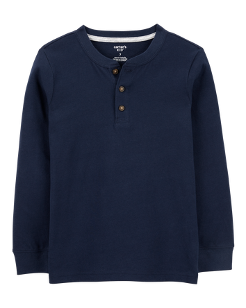 Kid Long-Sleeve Henley Tee, 