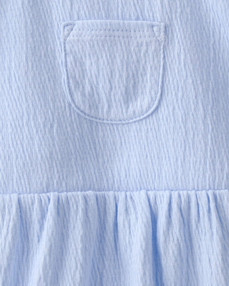 Baby Girl 2-Piece Jumper Dress Set - Blue, image 5 of 6 slides