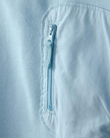 Tout-petit gar&ccedil;on - Chandail en jersey bouclette avec fermeture &agrave; glissi&egrave;re - Bleu, 