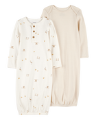 Baby 2-Pack Sleeper Gowns, image 1 of 5 slides