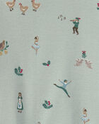 Tout-petit - Pyjama 2 pi&egrave;ces en coton biologique au motif des 12 jours de No&euml;l, image 3 sur 3 diapositives