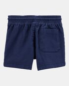 Toddler Pull-On Twill Shorts - Navy, image 4 of 6 slides