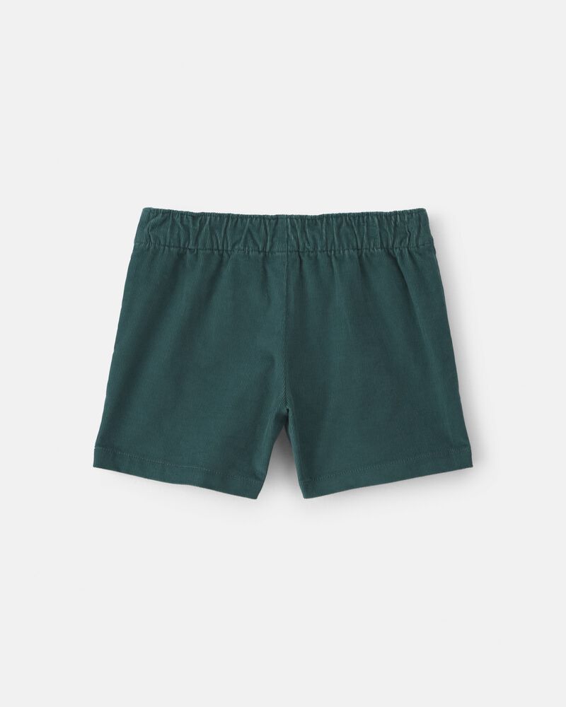 Filles - Short en velours c&ocirc;tel&eacute; - Vert, image 2 sur 5 diapositives