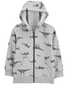 Dinosaur Zip-Up Hoodie, image 1 of 3 slides
