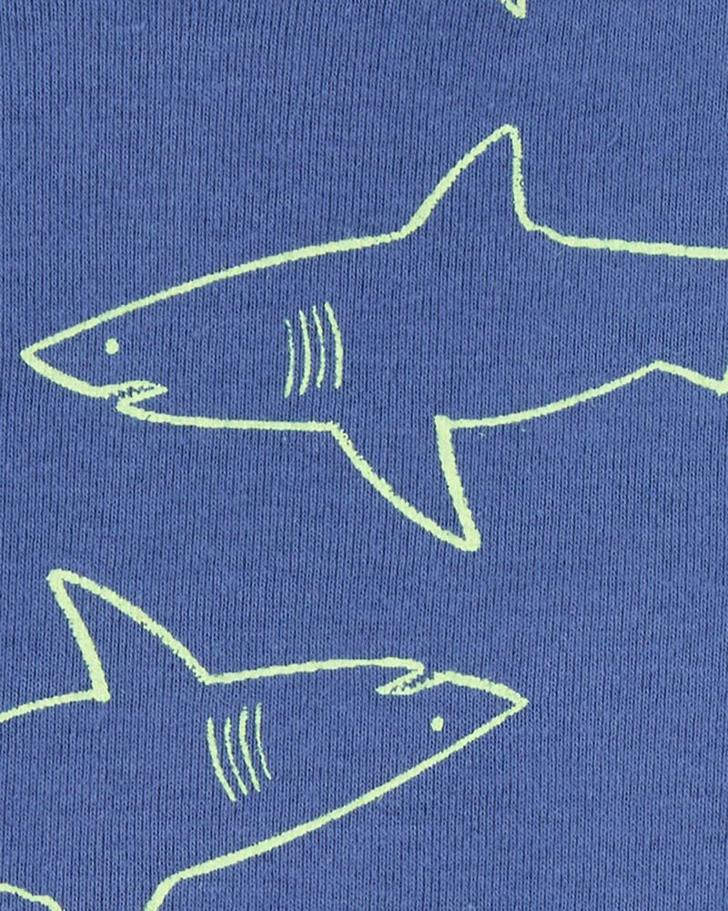 Toddler 4-Piece Shark Surfboard 100% Snug Fit Cotton Pyjamas, image 3 of 4 slides