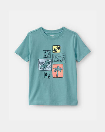 Toddler Dinosaur  Graphic Tee - Blue, 