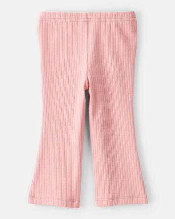 Bébé fille - Pantalon de sport évasé en coton - Rose, 