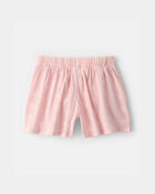 Filles - Short en gaze &agrave; motif de palmier - Rose, image 2 sur 3 diapositives