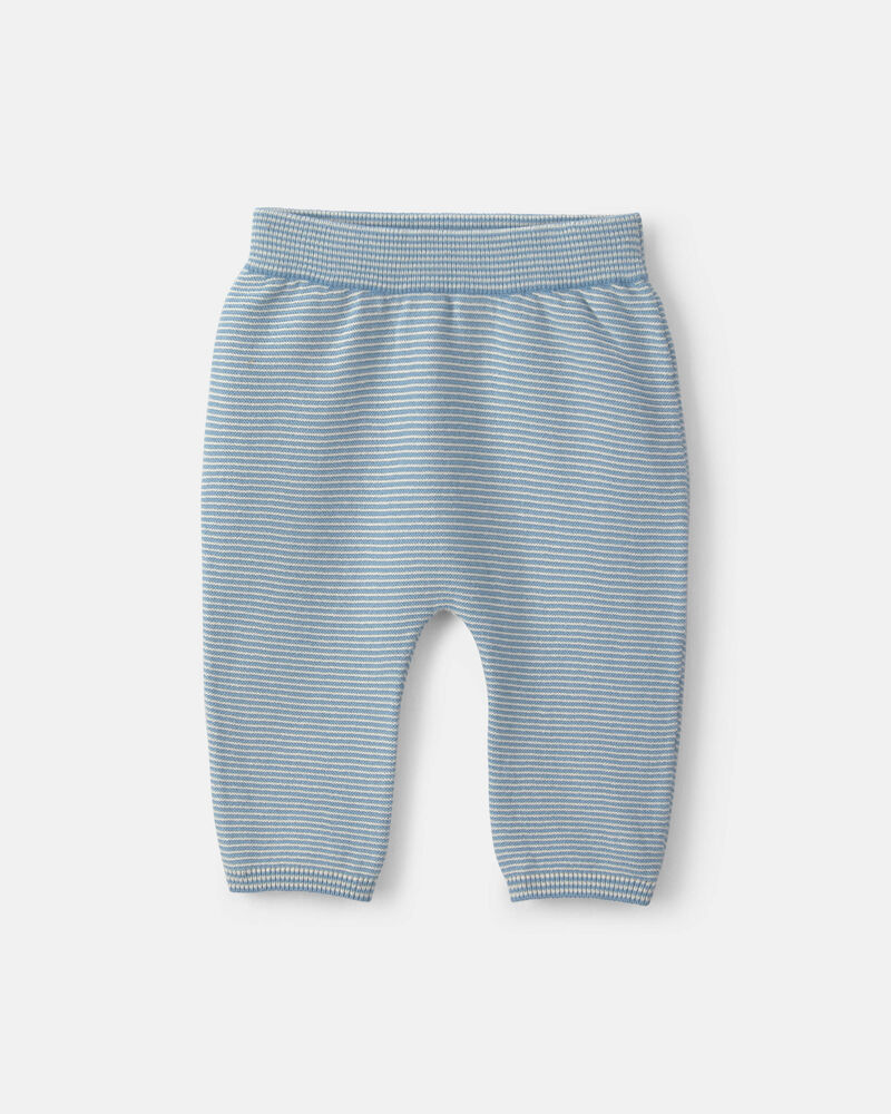 Baby Boy 2-Piece 'Hello Baby' Long-Sleeve Top & Pant Set - Blue, image 4 of 6 slides