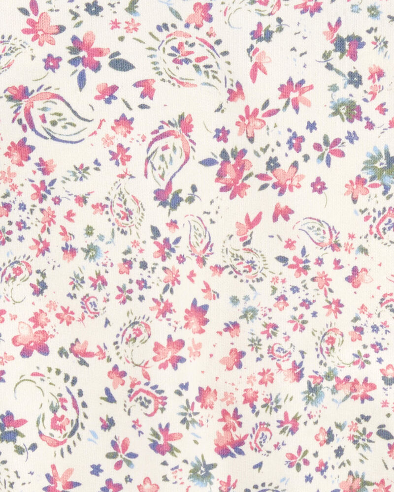 Kid Paisley Floral Print Twist Back Top, image 3 of 4 slides