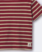 Tout-petit gar&ccedil;on - T-shirt d&eacute;contract&eacute; &agrave; rayures - Bourgogne, image 6 sur 6 diapositives