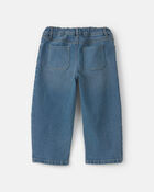 Toddler Girl Denim Barrel Jeans - Medium Wash, image 2 of 4 slides