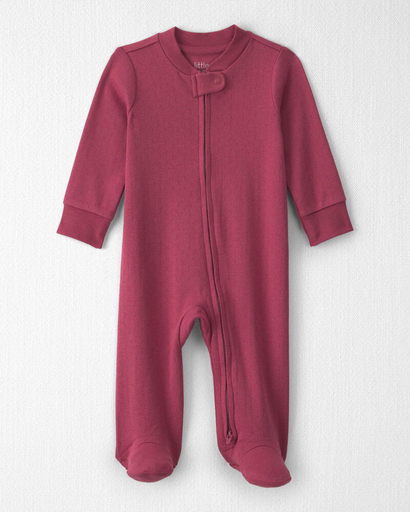 B&eacute;b&eacute; fille - Grenouill&egrave;re &agrave; motif ajour&eacute; en coton biologique, image 1 sur 5 diapositives