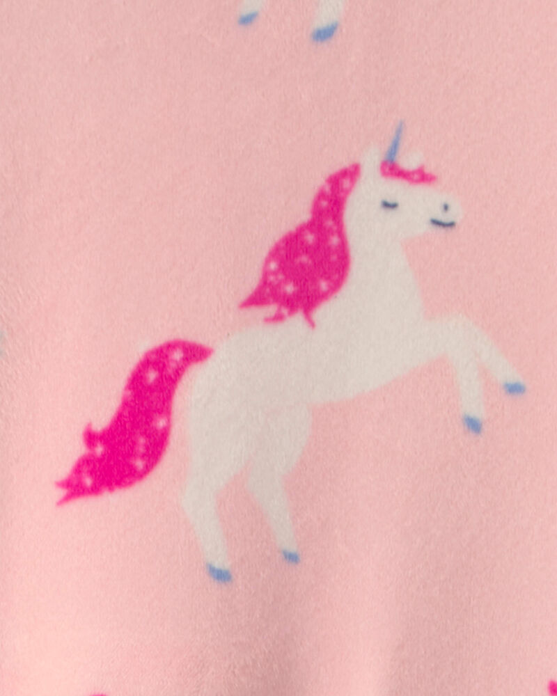 Tout-petit fille - Pyjama ajust&eacute; 1 pi&egrave;ce en DreamPlush &agrave; motif licorne - Rose, image 3 sur 3 diapositives