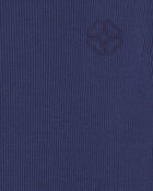 Toddler Girl Long-Sleeve Rib Top - Navy Blue, image 2 of 3 slides
