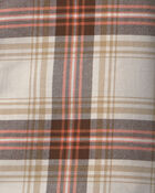 Toddler Boy Plaid Long-Sleeve Button-Down Shirt - Brown/Cream, image 3 of 4 slides