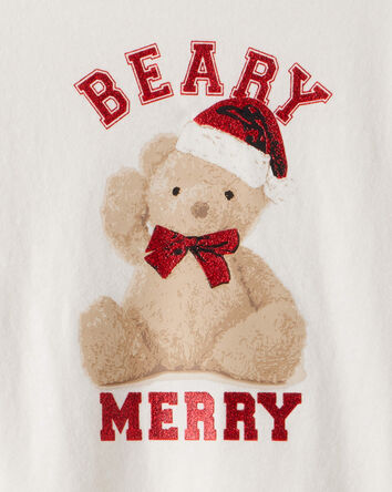 Girls Berry Merry Long-Sleeve Graphic Tee - Cream, 