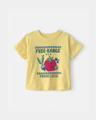 B&eacute;b&eacute; - T-shirt &agrave; imprim&eacute; de fruits du march&eacute; - Jaune, image 1 sur 2 diapositives