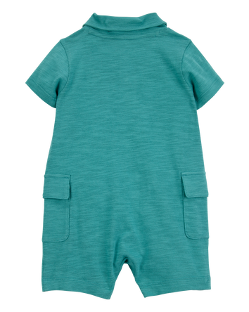 Baby Polo Cotton Romper, 