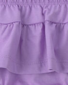 B&eacute;b&eacute; fille - Ensemble 2 pi&egrave;ces cache-couche et short - Mauve/Ivoire, image 3 sur 3 diapositives
