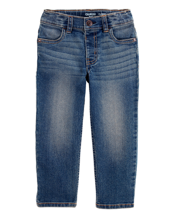 Baby Classic Jeans In Tumbled Medium Faded Wash, 
