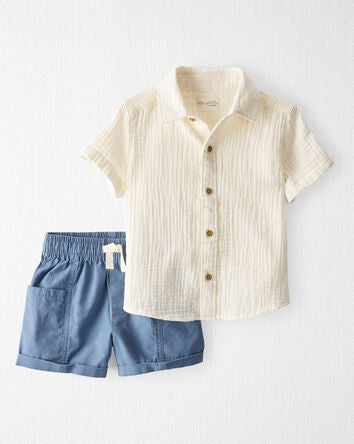 Toddler 2-Piece Shorts Set Made With Organic Cotton, 