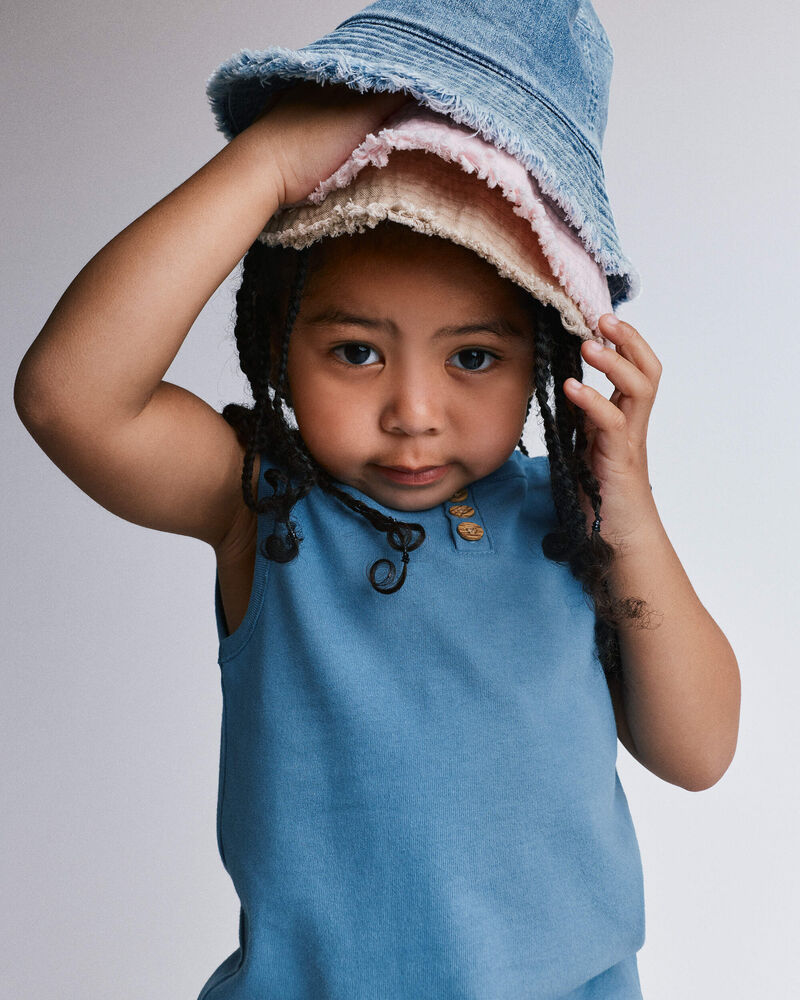 Toddler Henley Tank - Teal, image 5 of 5 slides