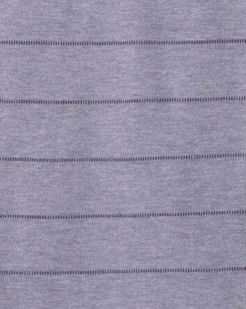 Gar&ccedil;ons - T-shirt henley &agrave; rayures - Bleu fonc&eacute;, 