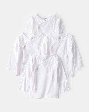 B&eacute;b&eacute; Emballage de 4 t-shirts avec boutons-pression sur le c&ocirc;t&eacute;, 