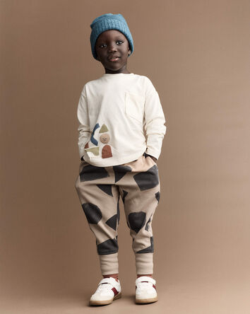 Toddler City Park™ Jogger Pant with Shapes - Khaki, 
