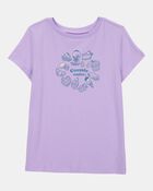 Girls Cosmic Cuties Short-Sleeve Graphic Tee - Purple, image 1 of 3 slides