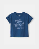 B&eacute;b&eacute; gar&ccedil;on - T-shirt &agrave; imprim&eacute; &laquo;North Beach&raquo; - Bleu marine, image 1 sur 2 diapositives
